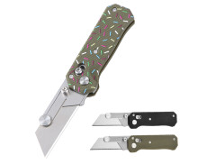 FreeWolf  3 Colors Nylon and Fiber Paper Sabre Wulf EDC Utility Knife With Replaceable Blades UD408892